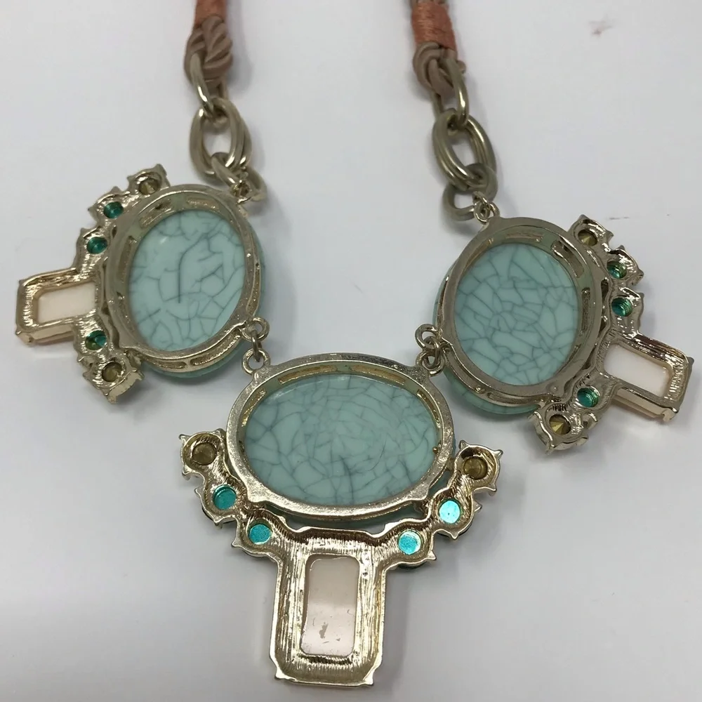 Anthro “Turquoise Orbita Necklace” - Picture 7 of 12